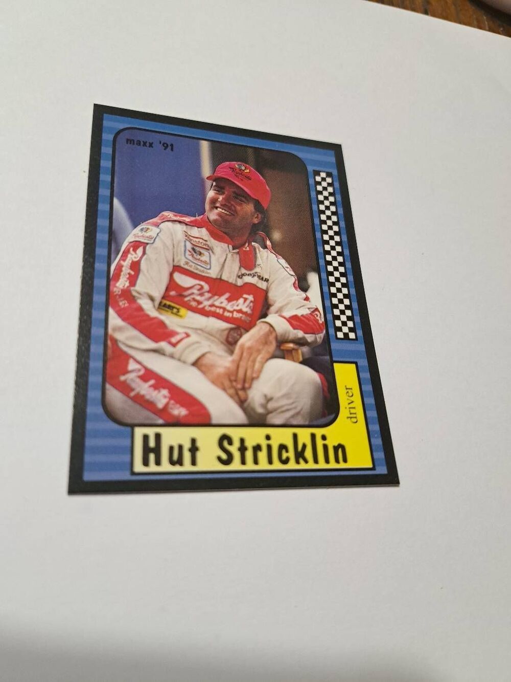 Vintage 1991 Maxx Hut Stricklin #12 Race Car Nascar Trading Card